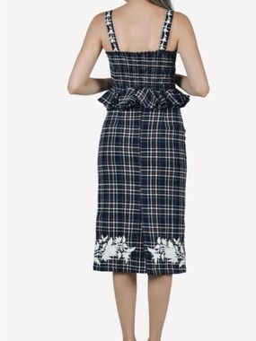 Fanm Mon set Strap Midi Dress in Navy